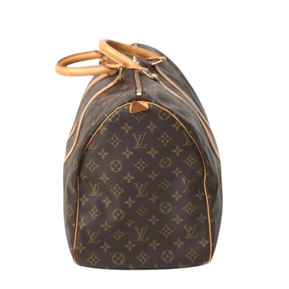 LOUIS VUITTON Authentic Brown Monogram Canvas Keepall 50 Boston Bag - Picture 3 of 16